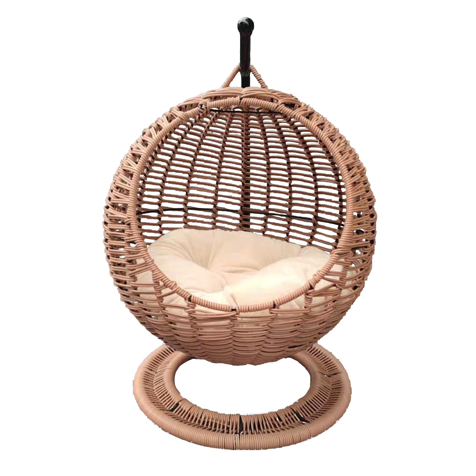 Rattan store swing bed