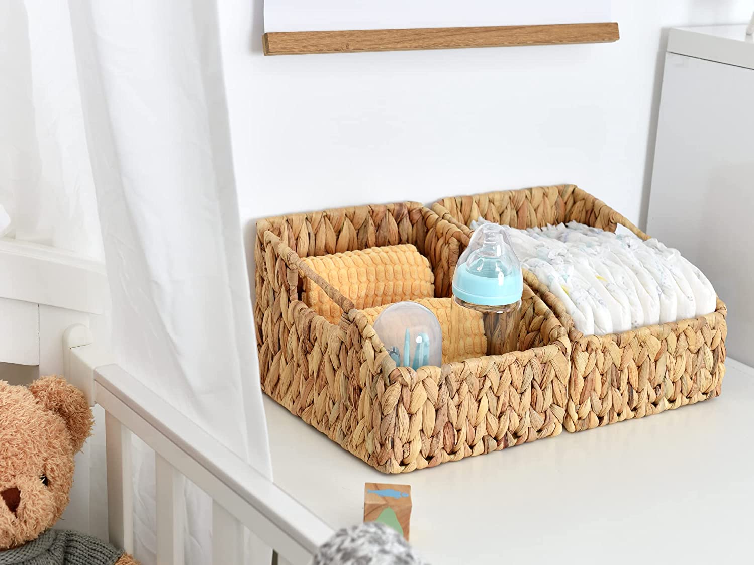 Oehid 2-Pack Storage Baskets for Shelves