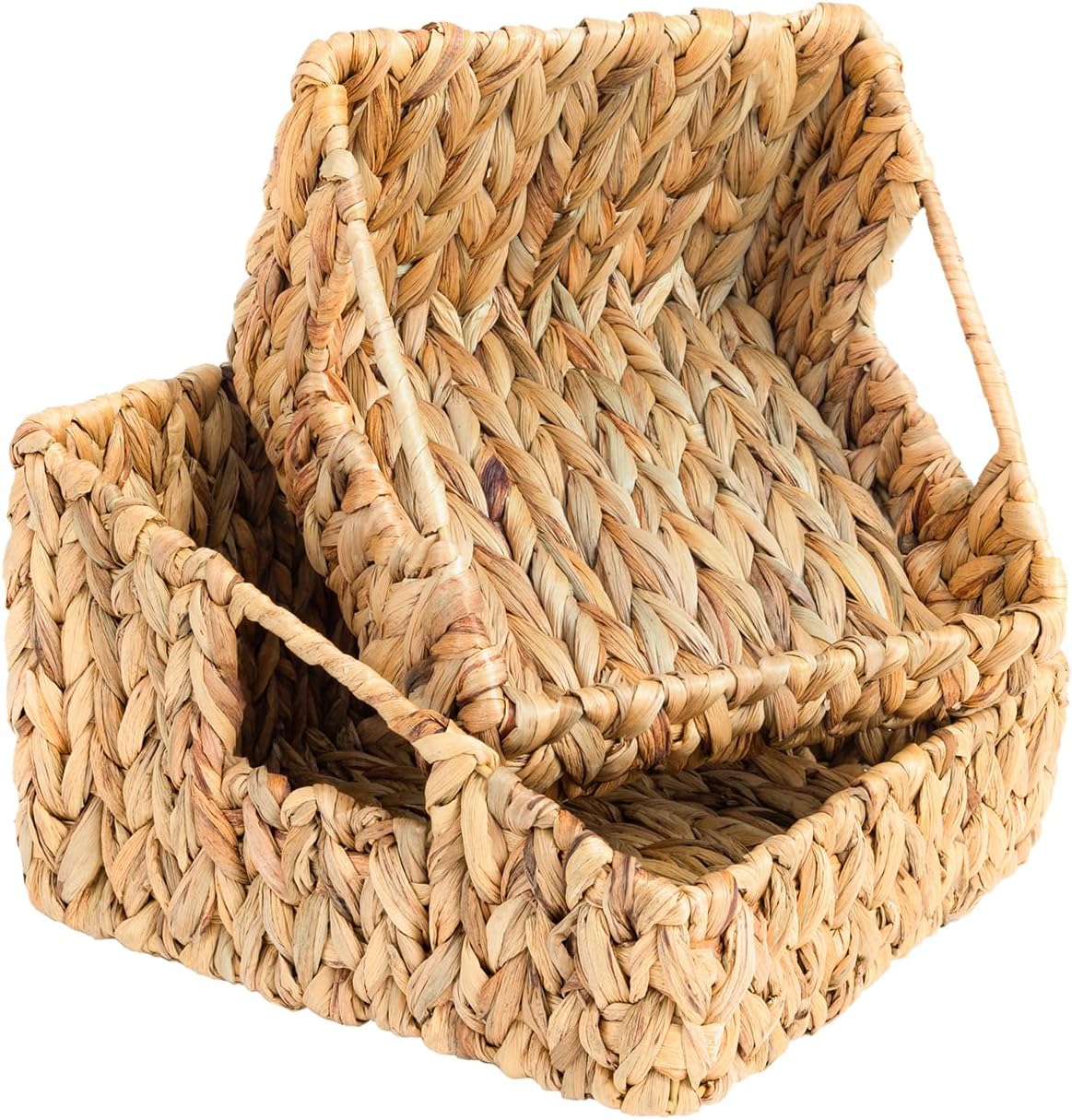 OEHID Wicker Storage Basket Large and Medium  2 Pack