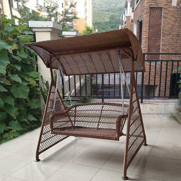 Oehid Outdoor Hanging Swing Chair Patio Rattan Swings Basket Hammock