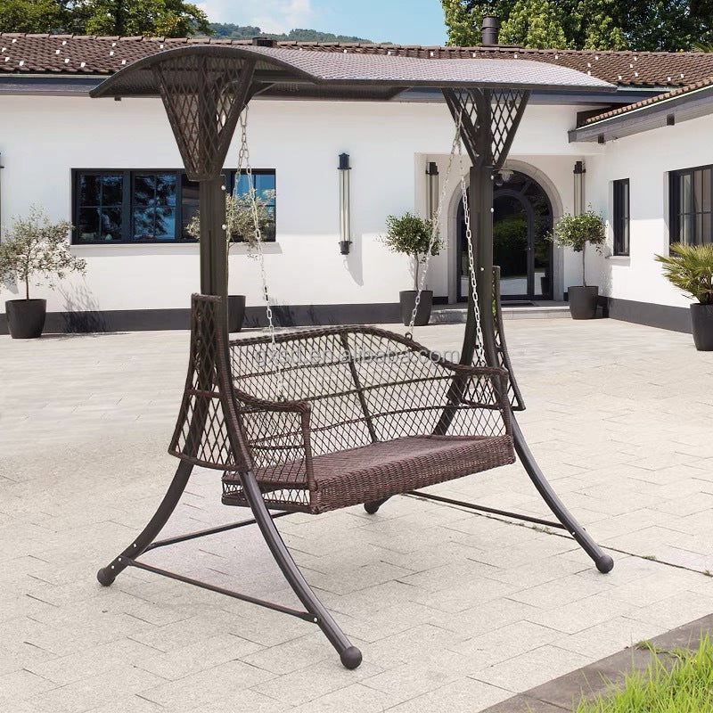 Oehid Outdoor Hanging Swing Chair Patio Rattan Swings Basket Hammock